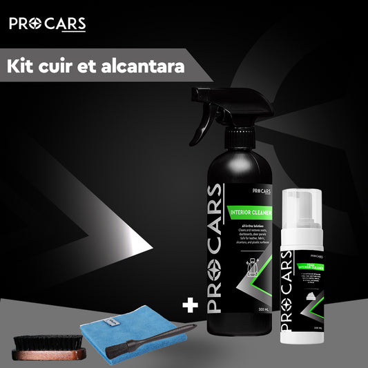 Kit nettoyage cuir et Alcantara