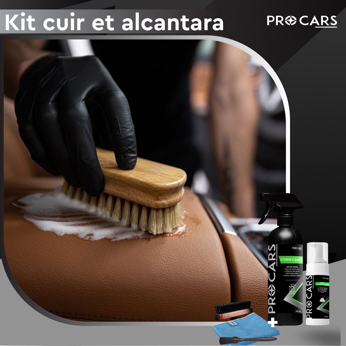 Kit nettoyage cuir et Alcantara